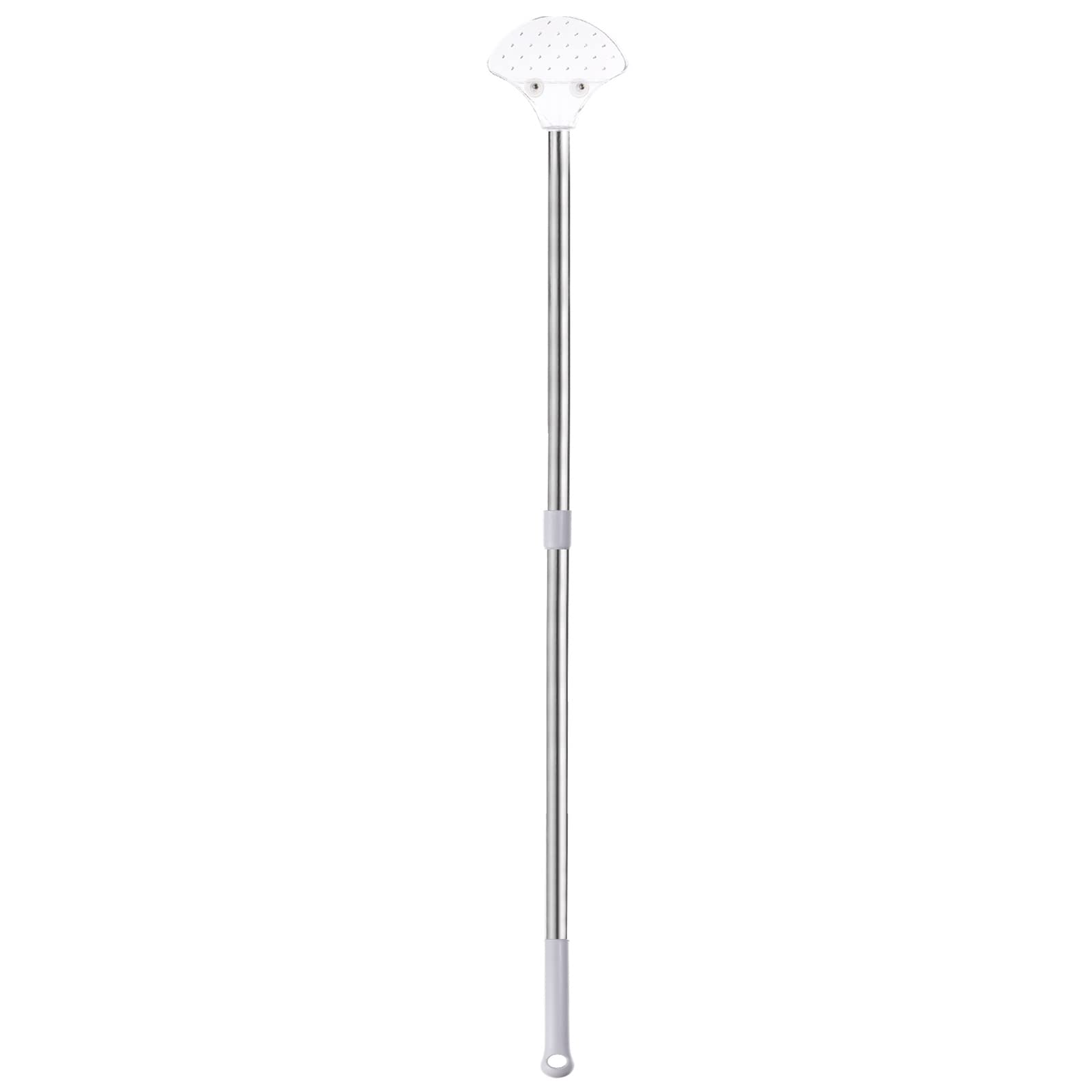 PATIKIL 33" Handheld Adjustable Sign Holder Airport Pick Up Sign Poster Holder Tour Guide Sign Holder Sign Stake Pole Fan-Shaped Metal, Silver