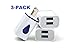 Dual USB Wall Charger / USB Wall Adapter With Multi-Port Charging 3 Pack 2-Port USB Travel Wall Charger [With Easy Grip Technology] 5V/2.1Amp for Speedy and Reliable Charging
