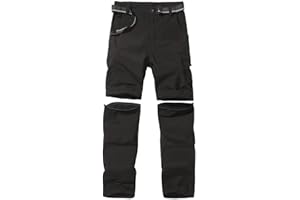 Anyanmoutn Boy's Hiking Cargo Pants Kids' Outdoor Quick Dry Pants Casual Youth Climbing Convertible Trouser Fishing Pants
