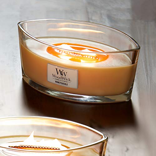 WoodWick Ellipse Scented Candle, Honeysuckle, 16oz Up to 50 Hours Burn Time Pricepulse