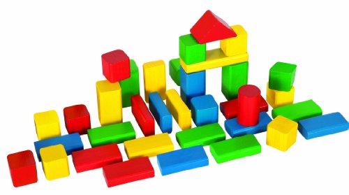 Eichhorn 100 bunte Holzbausteine in Aufbewahrungsbox und Sortierdeckel, FSC 100% zertifiziertes Buchenholz… – Bild 6