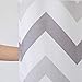 AIMJERRY Waterproof Chevron Fabric Shower Curtain for Bathroom (Grey and Purple), Cleaning 72-inch x 72-inch