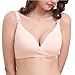 kapoki Women's Nursing Bra Lace Edge Cotton Seamless Maternal Postpartum No Rims 2 Breastfeeding Systems Bras