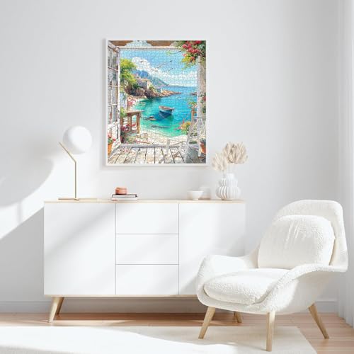 1000 Piece Adult Landscape Jigsaw Puzzle, Impossible Classic Jigsaw Puzzles, Skill Game for the Whole Family, Colorful Puzzle Laying Game Home Decoration 70 x 50 cm