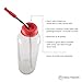 Silicone Caps with Straw Hole for Pratico Kitchen Glass Bottles & Similar Bottles - 6 Pack
