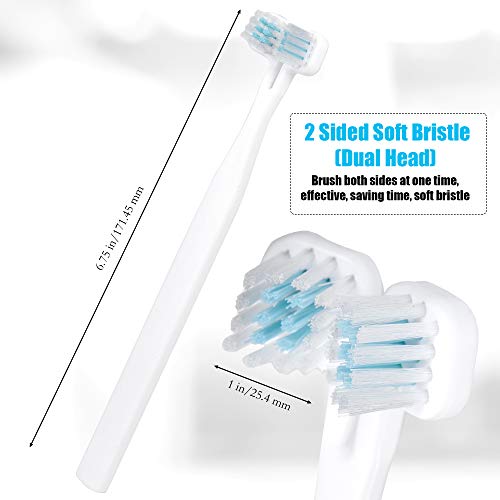 BC Pets Dog Toothbrush for Dogs & Cats Dog Dental Care Kit with 2 x