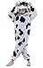 NEWCOSPLAY Children's Animal Cow Pajama Onesie Halloween Costume Pockets (10, Cow)