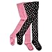 Luvable Friends 2-Pack Tights, Black Dot