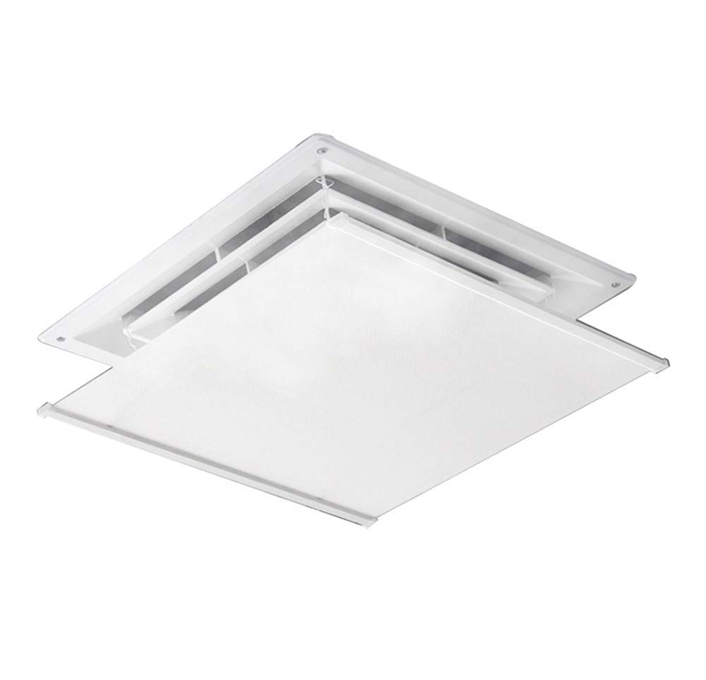 Air Conditioner Deflector for Ceiling Central Air Conditioning Prevent Air from Blowing Directly to People,Angle Adjustable Easy Installation Oxford Cloth Stainless Steel Material (60cm*60cm)