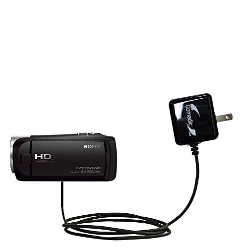 Gomadic High Output Home Wall AC Charger Designed for The Sony HDR-CX405 / HDR-CX440 with Power Sleep Technology - Intelligently Designed with Gomadic TipExchange