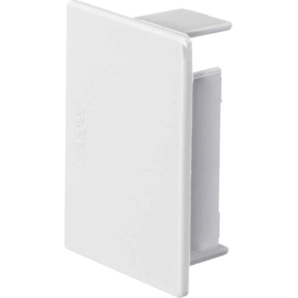 Hager Systems M54039010 End Cap, PC/ABS, for Channels LF4006009010, Snow White (RAL9010)