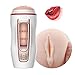 Pocket Pussy, Male Masturbation Electric Automatic Masturbation Cup Strong Telescopic Rotation Realistic Sex Toys Hands Free Stroker Powerful Thrusting Masturber Cup with 7 Thrusting Modes (Luba-1)