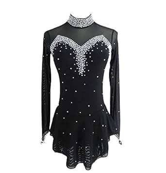 LIUHUO Eiskunstlaufjacke - Handmade Mit Diamanten, Fleece Für Mädchen