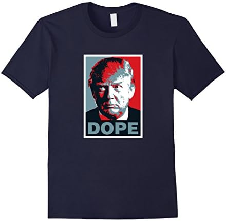 Men's Donald Trump Dope Obama Hope Style Funny T-Shirt XL Navy