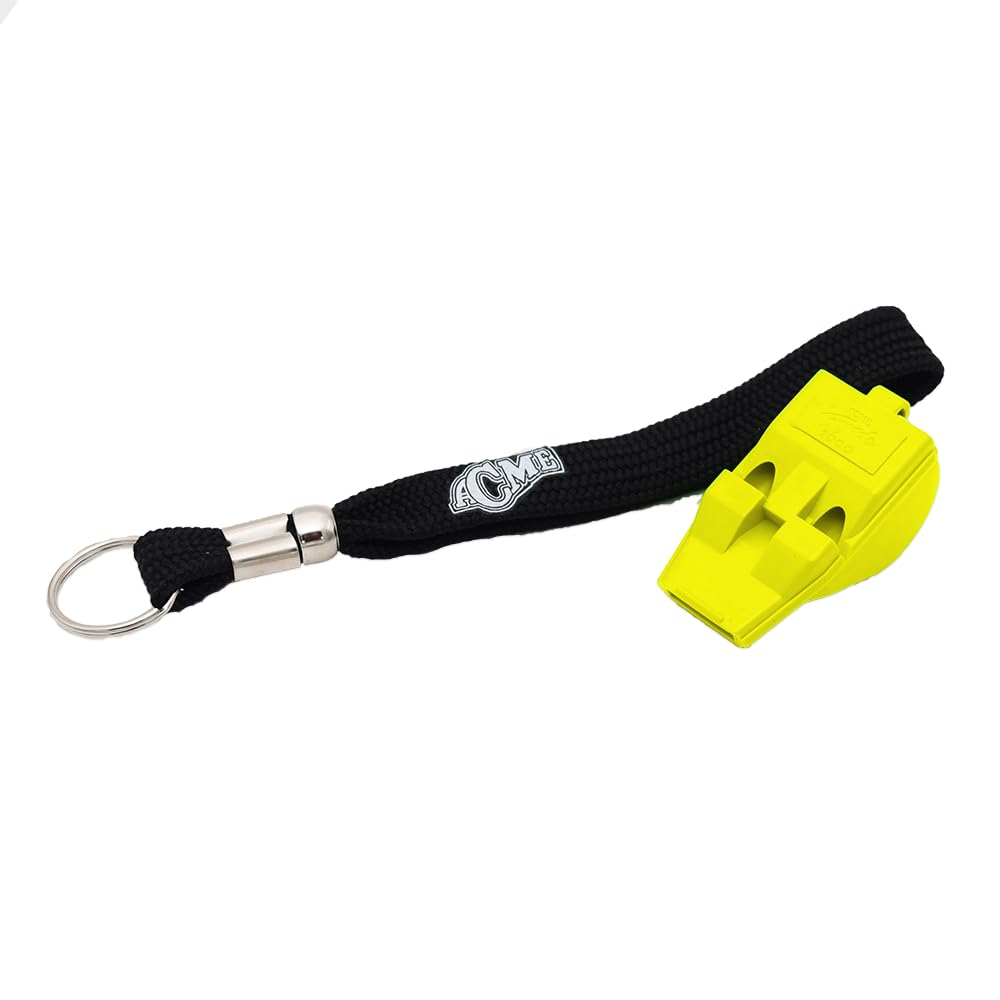 ACME Tornado T2000 Emergency Whistle with Wrist Strap (DG Yellow/Bright Yellow)