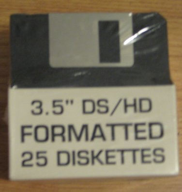 3.5" DS/HD Formatted IBM Diskettes