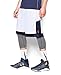 Under Armour Men's Baseline Basketball Shorts, White/Midnight Navy, Medium