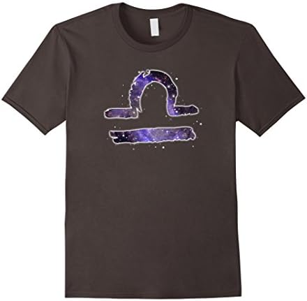 Mens Libra Zodiac Horoscope Sign T-Shirt 2XL Asphalt