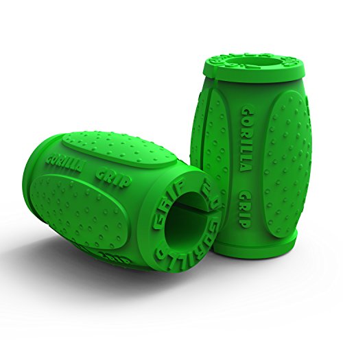 Gorilla Grip Weightlifting Thick Grips Fitness Accessory for Barbells, Dumbbells & Kettlebells
