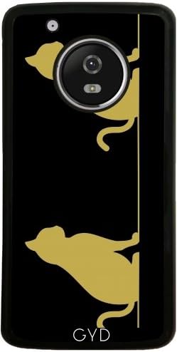 Silicone Case for Moto G5 Plus - Gold Cat online by zorg