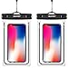 Newppon Waterproof Cell Phone Pouch : IPX8 Underwater Wider Dry Bag Universal for iPhone Xs Max XR X 8 7 Plus SE Samsung Galaxy Note Pixel with Thin Case for Beach Snowproof Dustproof (2 Pack)