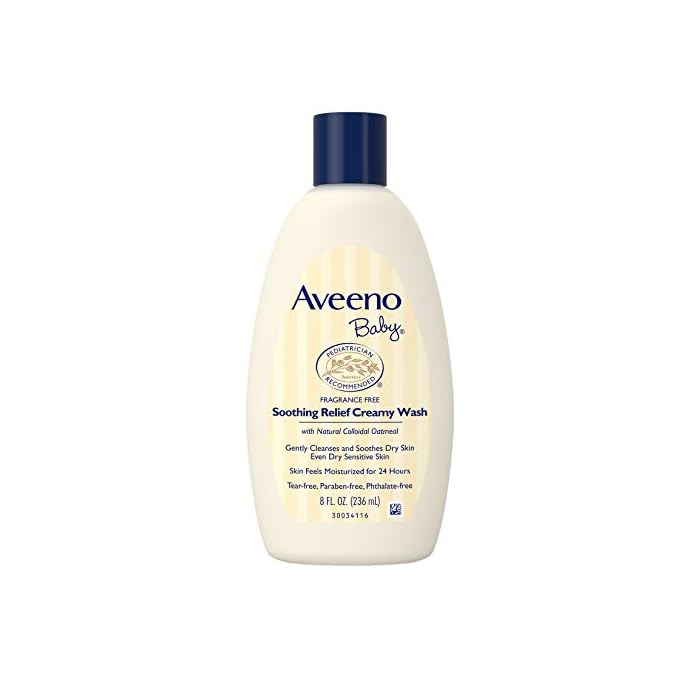 Aveeno Baby Soothing Hydration Creamy Body Wash with Natural Oatmeal, Baby Bath Wash for Dry & Sensitive Skin…