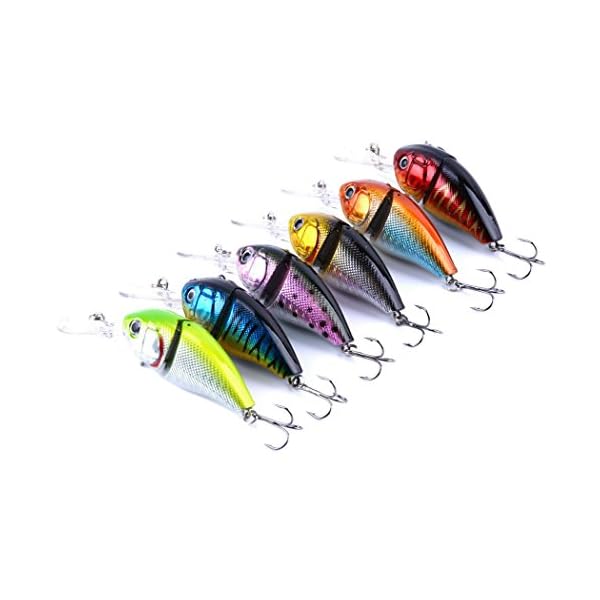 6pcslot-Jointed-Fishing-Lures-Swimbait-Crank-Bait-Hooks-Crankbaits-Tackle-85cm14g