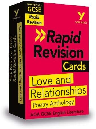York Notes for AQA GCSE (9-1) Rapid Revision Cards: Love and Relationships AQA Poetry Anthology