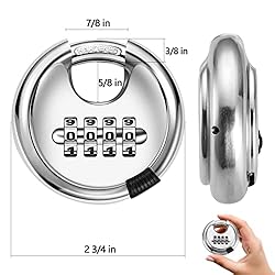 Rohuis Round Combination Lock, Uncuttable