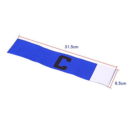 Football Soccer Elastic Captain Armband Basketball Adjustable Player Bands For Adults (Yellow)