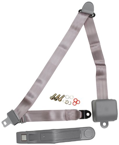 Allstar Performance ALL98116 Gray Three-Point Retractable Seat Belt