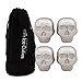 Chill-O Stainless Steel Skull Head Ice Cubes Set of 4 - Whiskey Chillers - Wine Chillers -Beer Chillers