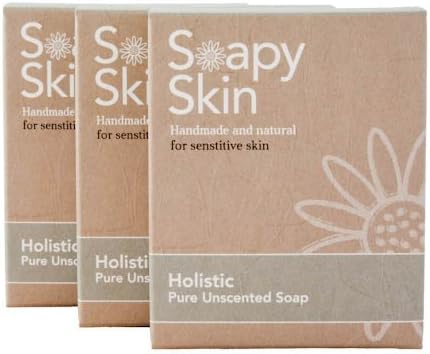 3 Pack - Pure Unscented Soap - Natural Skincare Suitable for Vegans