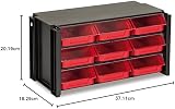 Tayg Stackable Sorter Mod 9 Plastic Storage Bins Organizer Wall Mount Dustproof view 2