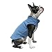 Gooby - Fleece Vest, Small Dog Pullover Fleece Jacket with Leash Ring, Blue, Small