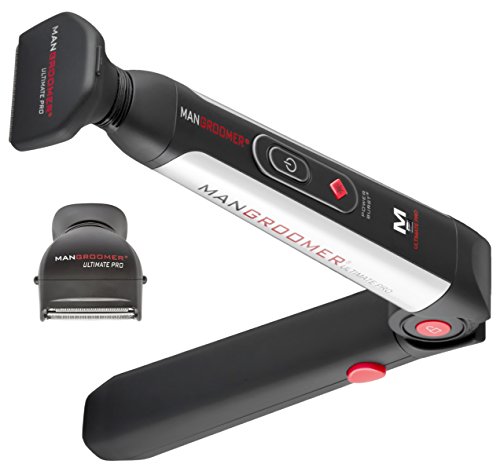 MANGROOMER - Back Hair Shaver Replacement Complete Attachment Head with Shock Absorber Neck and Smooth Shaving Foil