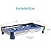 Harvil Tabletop Pool Table with L-Style Legs. Includes 2-Pieces 36-Inch Pool Cues, 1 Set of Billiard Balls, Chalk and Triangle
