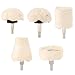 ODOMY 5Pcs Buffing Polishing Wheel For Drill Flannelette Polishing Mop Wheel Cone/Column/Mushroom/T-shaped Wheel Grinding Head With 1/4" Handle for Manifold Metal Aluminum Stainless Steel Chrome Glass primary