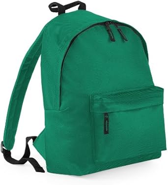 plain green backpack