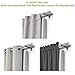 DriftAway Thermal Insulated Blackout Curtain Liner 2 Panels Each Liner Size 50 Inch by 80 Inch Rings Included