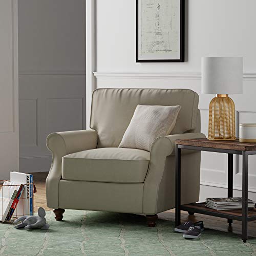 Amazon Brand – Stone & Beam Contemporary Rattan Table Lamp, LED Bulb Included, 22"H, Natural Tan