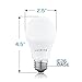 LUXRITE A19 LED Light Bulb 60W Equivalent, 3000K Soft White Dimmable, 800 Lumens, Standard LED Bulb 9W, E26 Base, Energy Star, Enclosed Fixture Rated, Perfect for Lamps and Home Lighting (6 Pack)