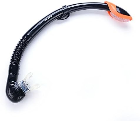 SNORKEL Snorkel For Adult Semi Dry Top Durable Silicone Mouthpiece Black Stock snorkel set snorkeling mask obosoe anti-fog Black