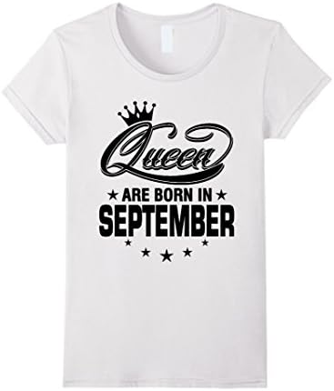 Women's Queens Are Born In september T-Shirt XL White