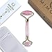 MIMOSA Rose Quartz Roller, Anti-Aging Facial Roller Made of Natural Rose Quartz for Face Skin Neck Eye Body Massage for Daily Facial and Relaxing at-Home Treatment (Rose Quartz)