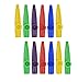 12Pcs Kazoo With 20Pcs Kazoo Flute Diaphragms, Durable Plastic Kazoo Musical Instruments, Good Companion for Guitar, Ukulele, Violin and Keyboard (Yellow, green,blue,red,purple)