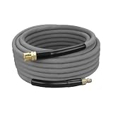 4000psi Pressure Washer Hose 50' Gray Non Marking Cover with Couplers Installed