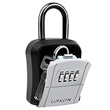 UPXON Key Lock Box, Small 4 Digit Combination Lock