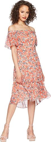Adelyn Rae Women's Maisie Off The Shoulder Dress Old Rose Multi Medium