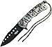 R-Tek RT110373 Partial-Paracord Handle High Performance Spring Assisted Folding Knife With Fluted Blade